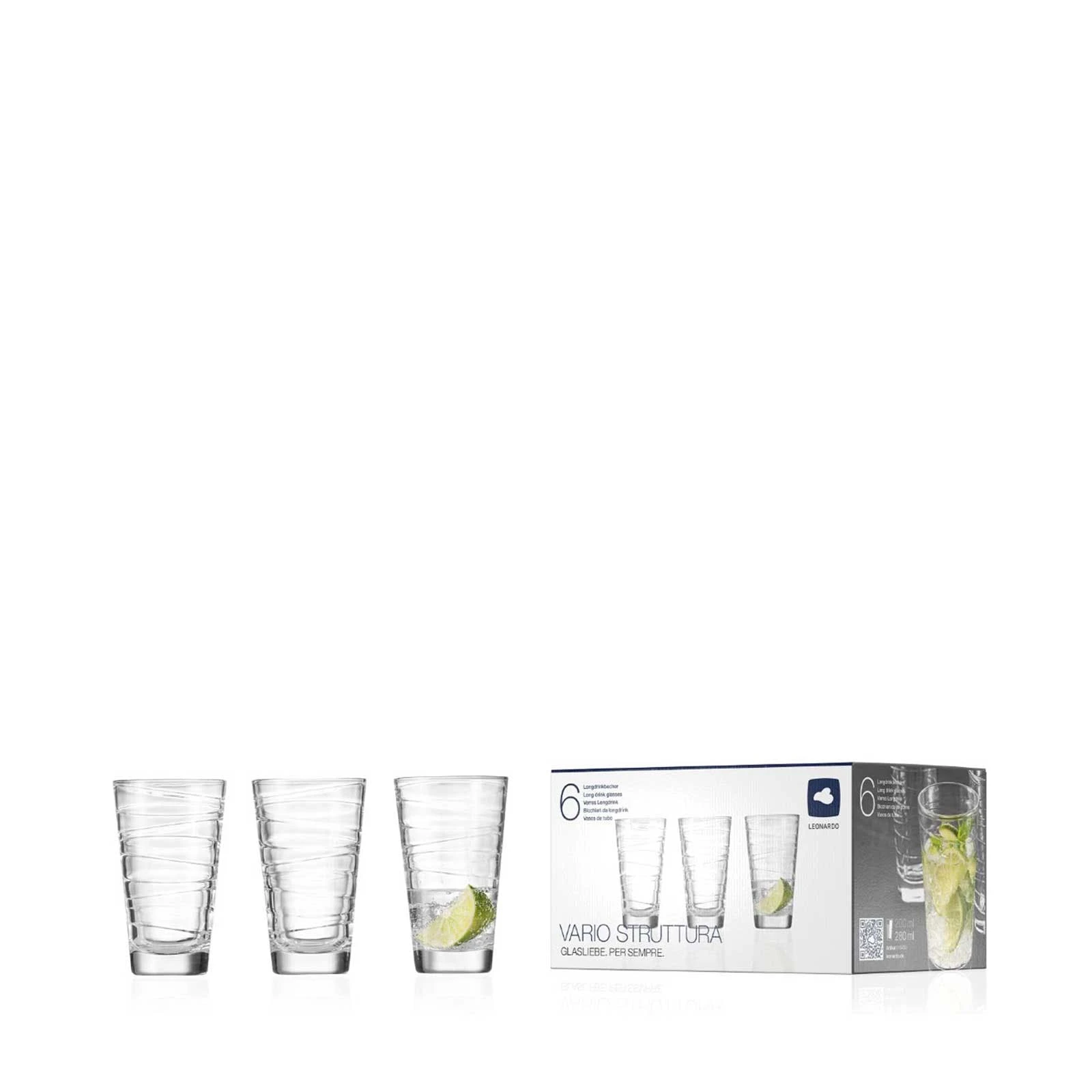 Leonardo VARIO Struttura Trinkglas Groß 280 Ml 6er Set 8 Leonardo VARIO Struttura Trinkglas Groß 280 Ml 6er Set – Bild 6