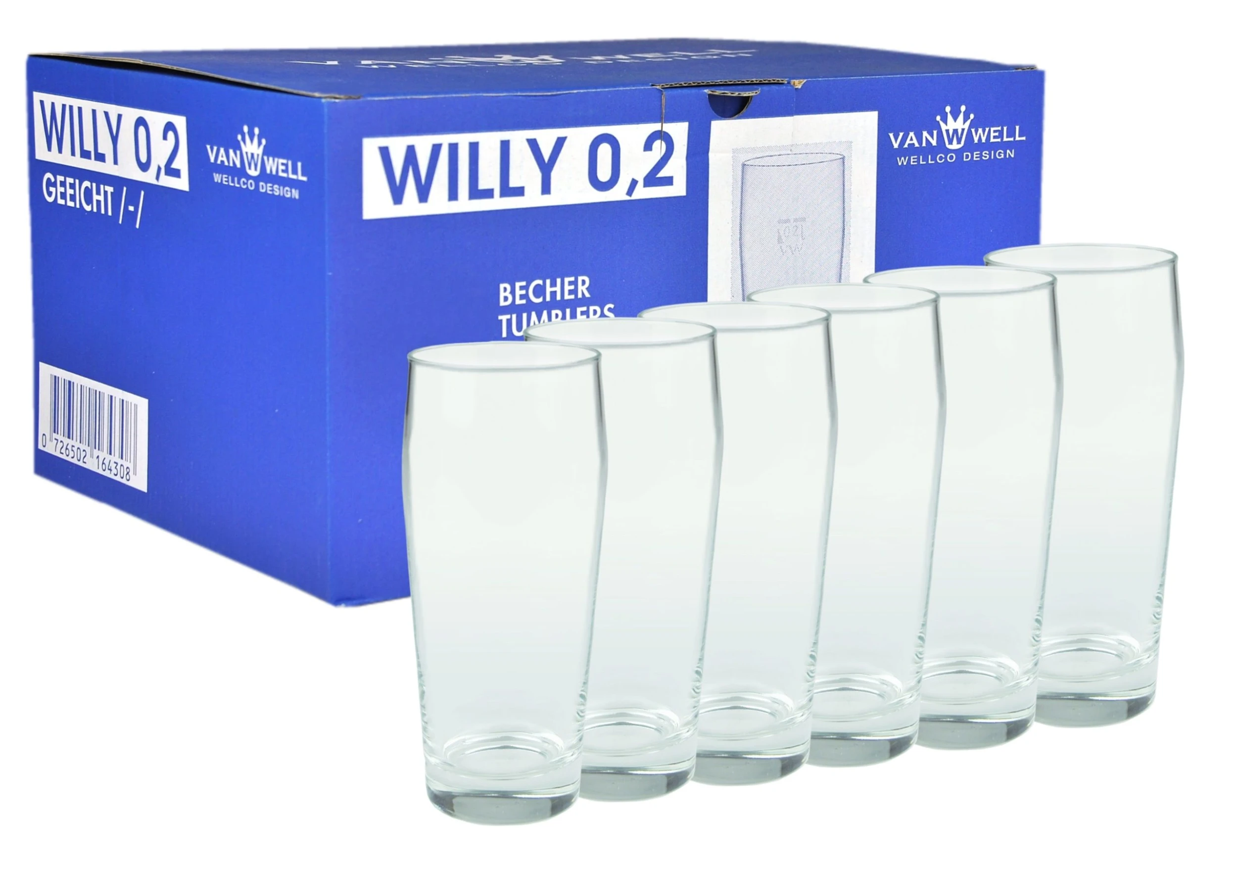 Null 24er Set Bierglas Willibecher 0,2L Geeicht 6 Null 24er Set Bierglas Willibecher 0,2L Geeicht – Bild 4