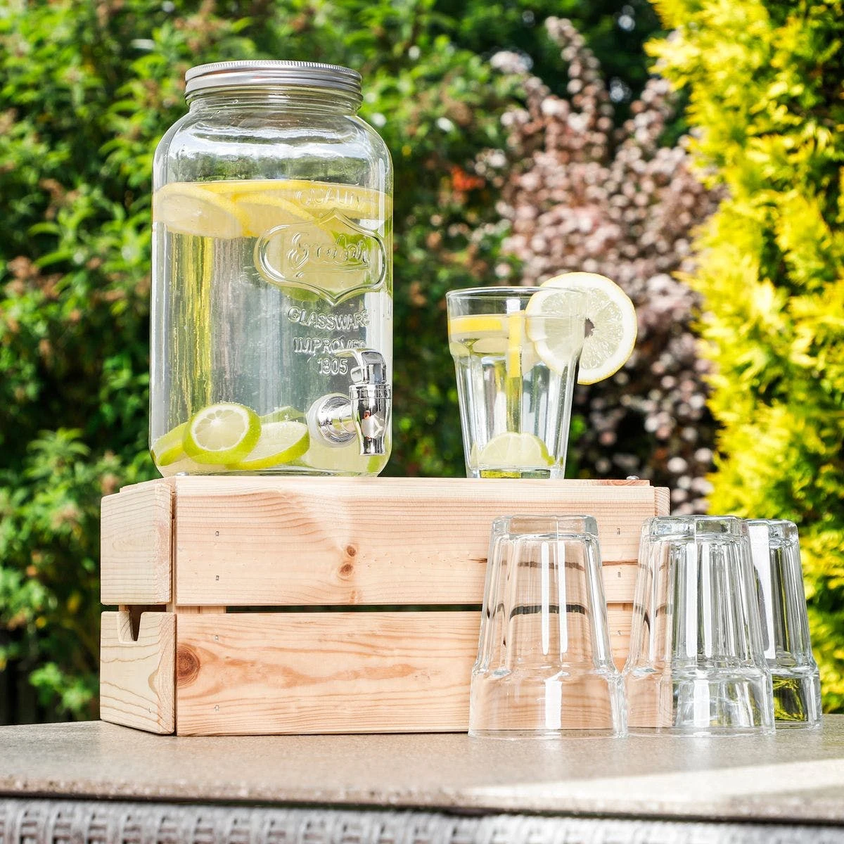 Null Getränkespender Mit Zapfhahn 3 Liter Wasserspender Saftspender Karaffe Limonade 9 Null Getränkespender Mit Zapfhahn 3 Liter Wasserspender Saftspender Karaffe Limonade – Bild 7