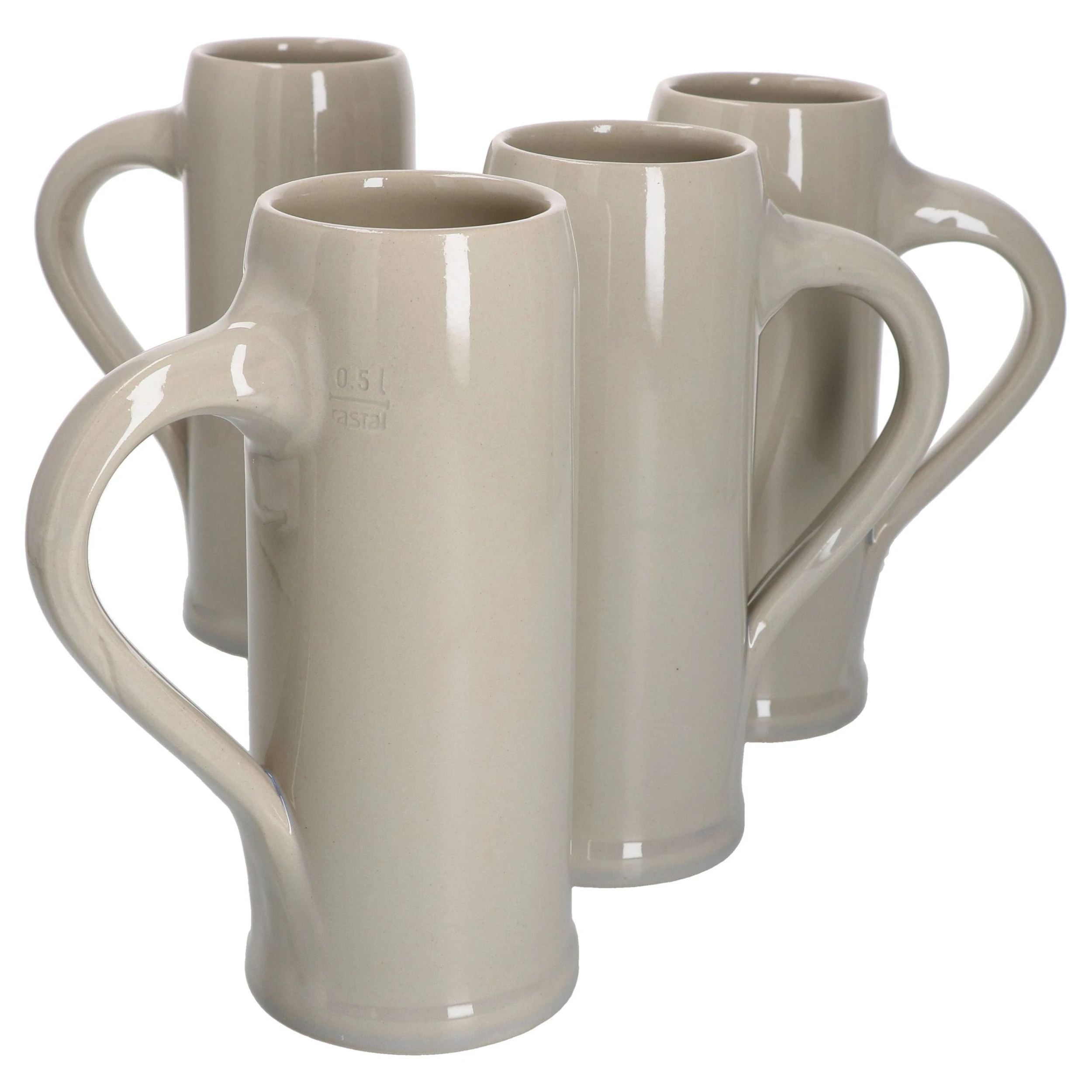 Null 2er Set Gersten Krug Mit Henkel 0,5 Liter Geeicht Keramik 5 Null 2er Set Gersten Krug Mit Henkel 0,5 Liter Geeicht Keramik – Bild 3