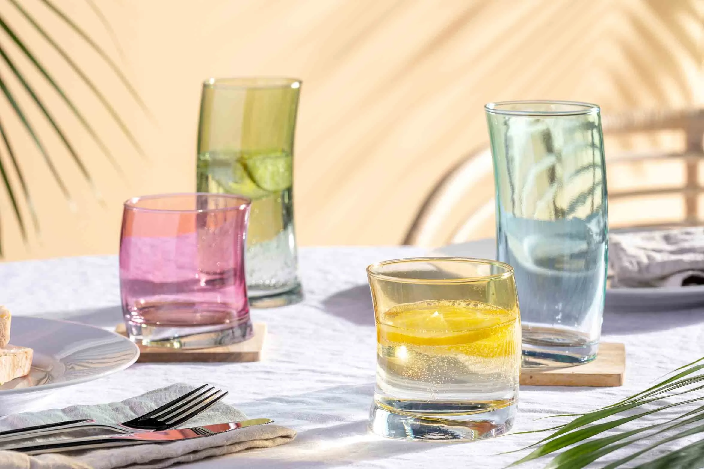 Leonardo SWING Trinkglas 450 Ml 4er Set Warme Farben 9 Leonardo SWING Trinkglas 450 Ml 4er Set Warme Farben – Bild 7