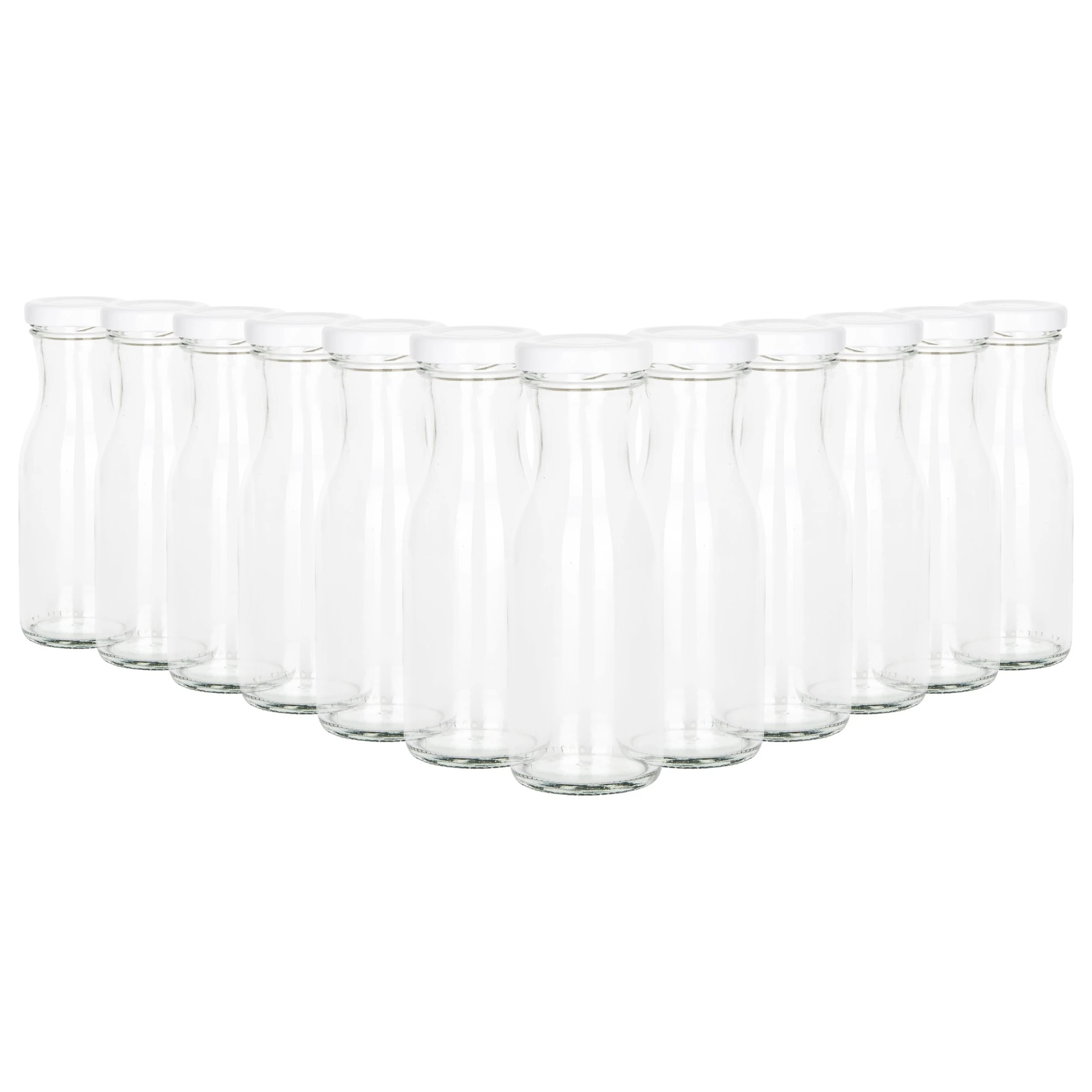 Null 12er Set Weithalsflasche Karaffe 250 Ml + To 53 Deckel Silber 5 Null 12er Set Weithalsflasche Karaffe 250 Ml + To 53 Deckel Silber – Bild 3