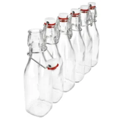 Null 6er Set Glasflaschen Serie Swing Mit Bügelverschluss 0,25 Liter