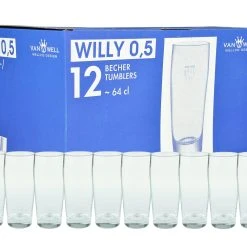 Null 12er Set Bierglas Willibecher 0,5l Geeicht