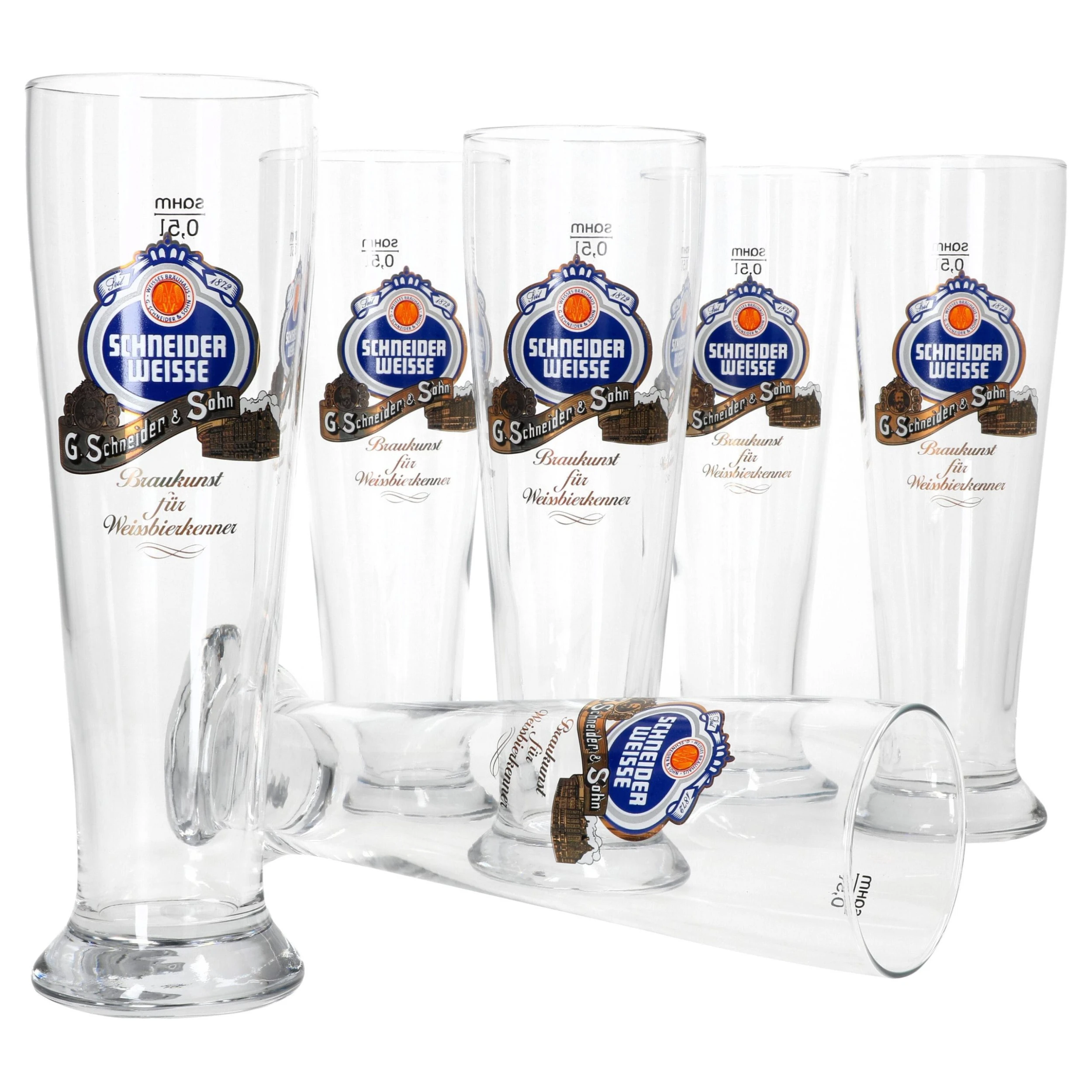 Null 6er Set Schneider Weisse Weizenbiergläser 3 Null 6er Set Schneider Weisse Weizenbiergläser