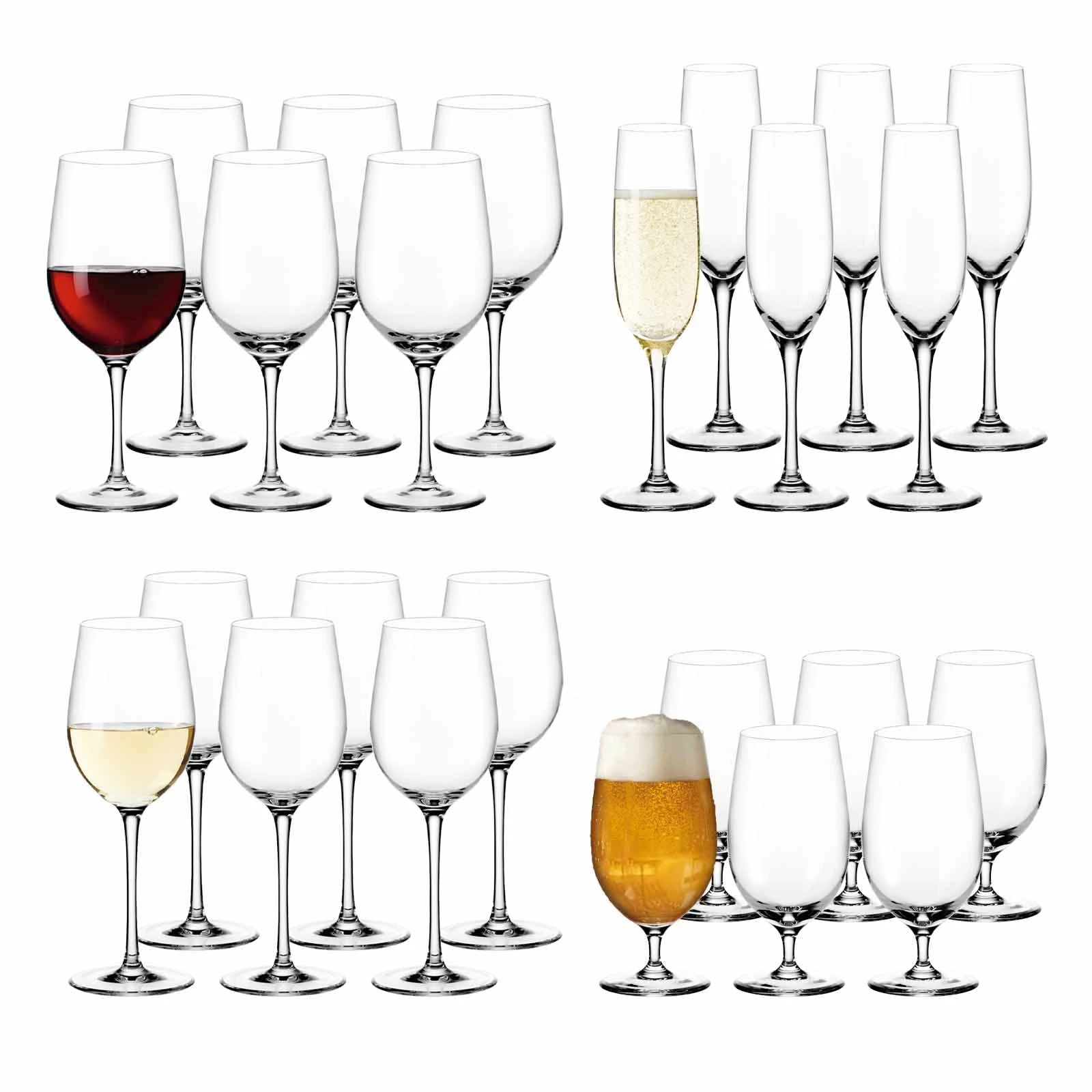 Leonardo CIAO+ Gläserset Bier, Sekt, Wein 24-tlg. 3 Leonardo CIAO+ Gläserset Bier, Sekt, Wein 24-tlg.