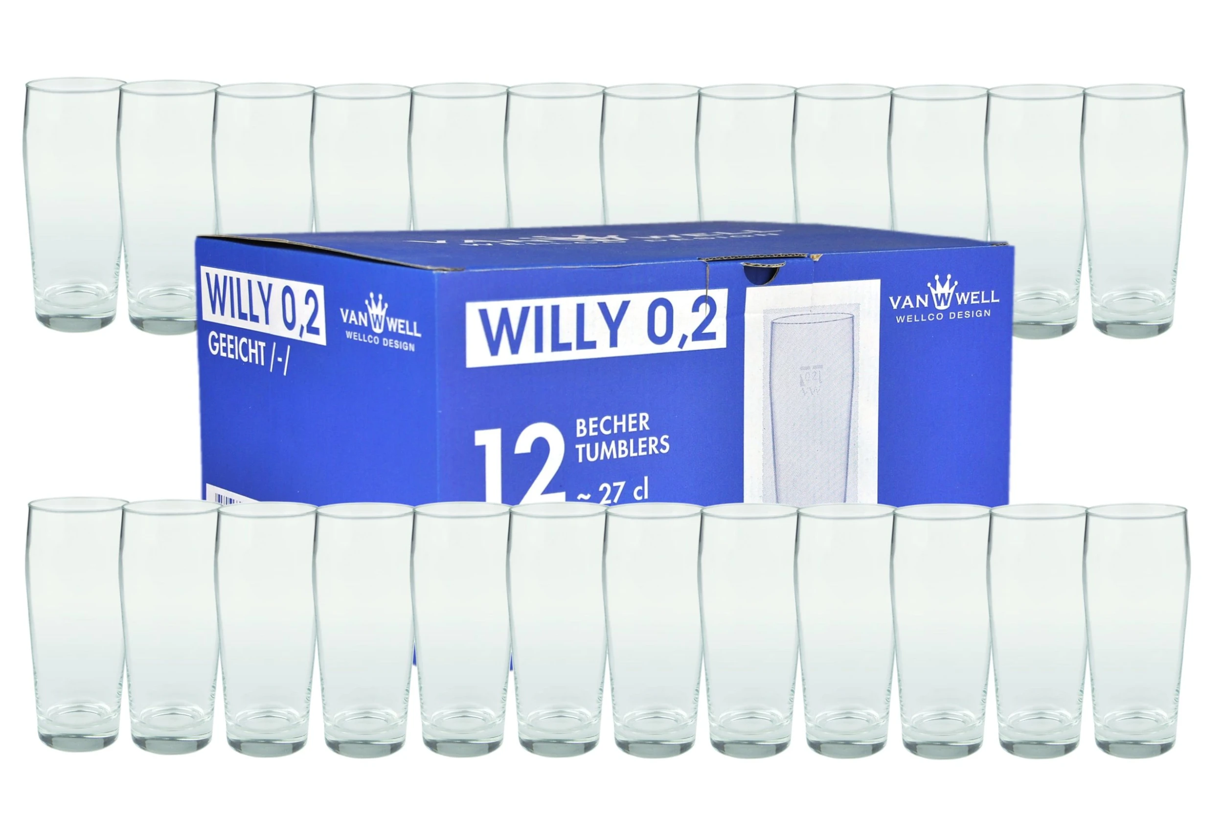 Null 36er Set Bierglas Willibecher 0,2L Geeicht 5 Null 36er Set Bierglas Willibecher 0,2L Geeicht – Bild 3