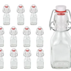 Null 12er Set Glasflaschen Serie Swing Mit Bügelverschluss 125ml