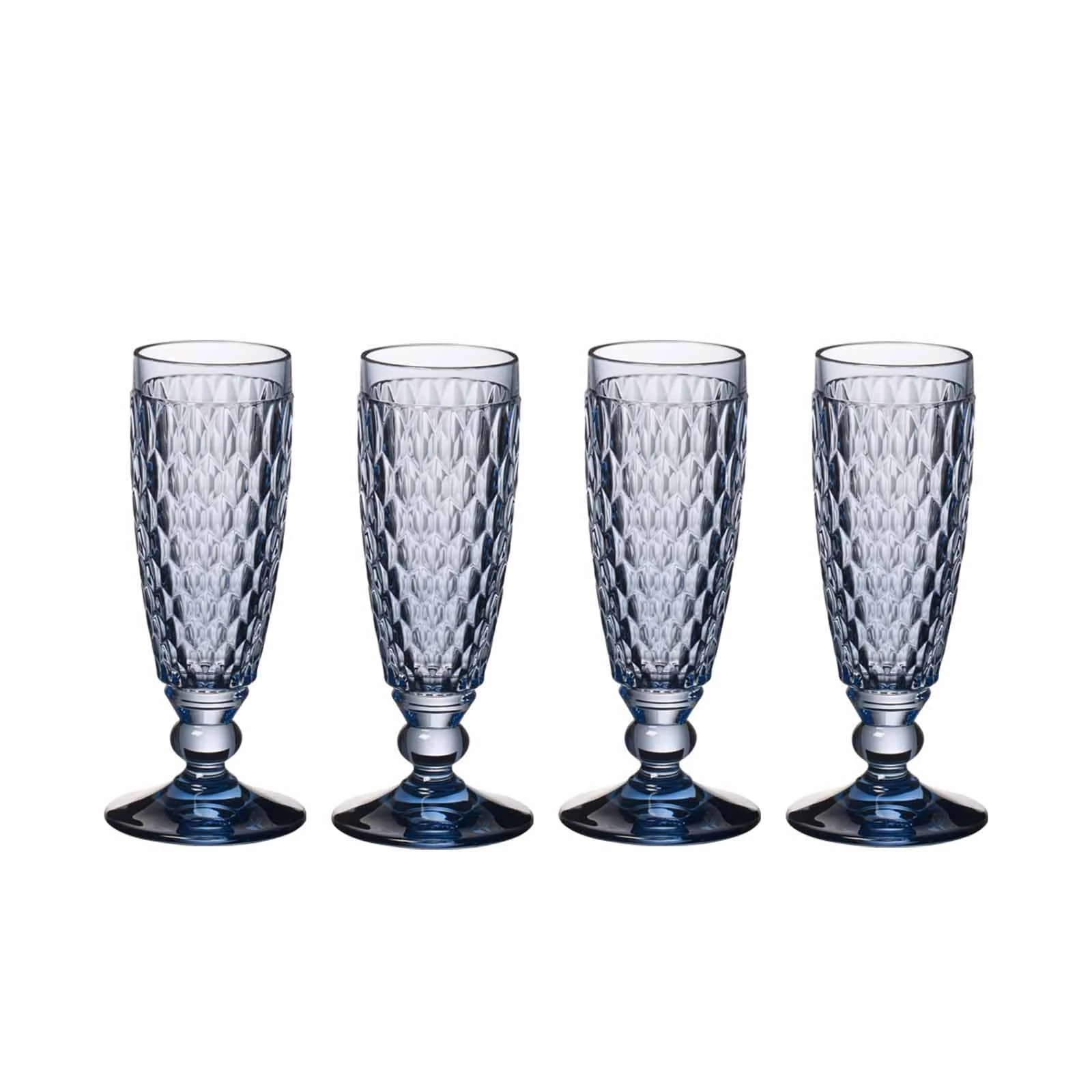 Villeroy & Boch Boston Coloured Sektglas 145 Ml Blau 4er Set 3 Villeroy & Boch Boston Coloured Sektglas 145 Ml Blau 4er Set