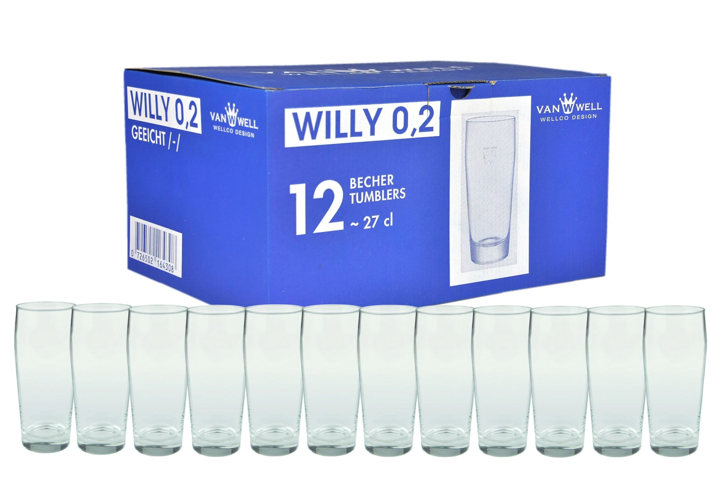 Null 24er Set Bierglas Willibecher 0,2L Geeicht 5 Null 24er Set Bierglas Willibecher 0,2L Geeicht – Bild 3