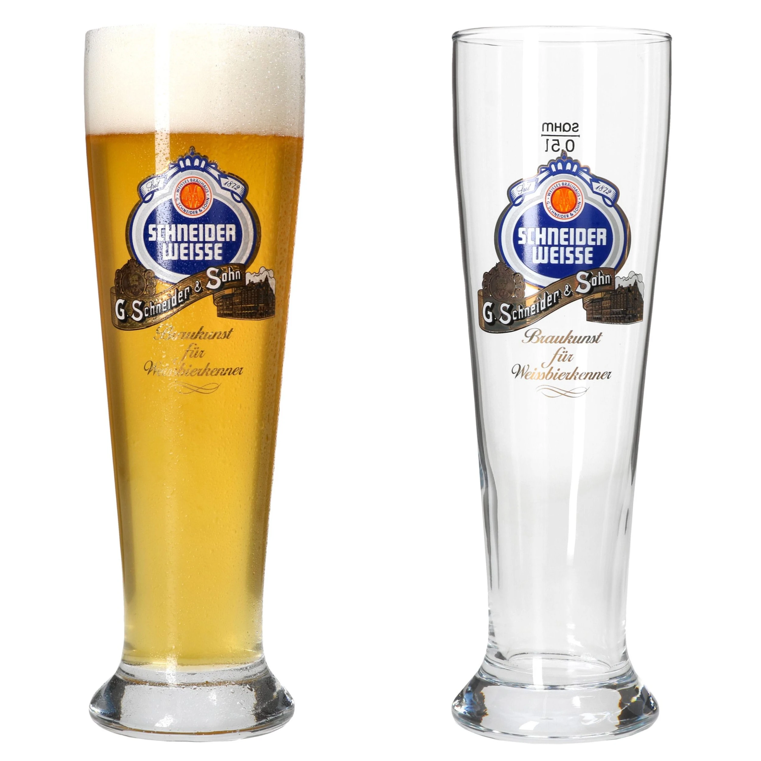 Null 6er Set Schneider Weisse Weizenbiergläser 5 Null 6er Set Schneider Weisse Weizenbiergläser – Bild 3