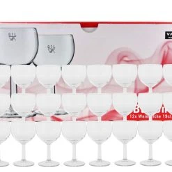 Null 36er Set - Weinkelch Ballon Profi 19cl / 0,1 L Geeicht