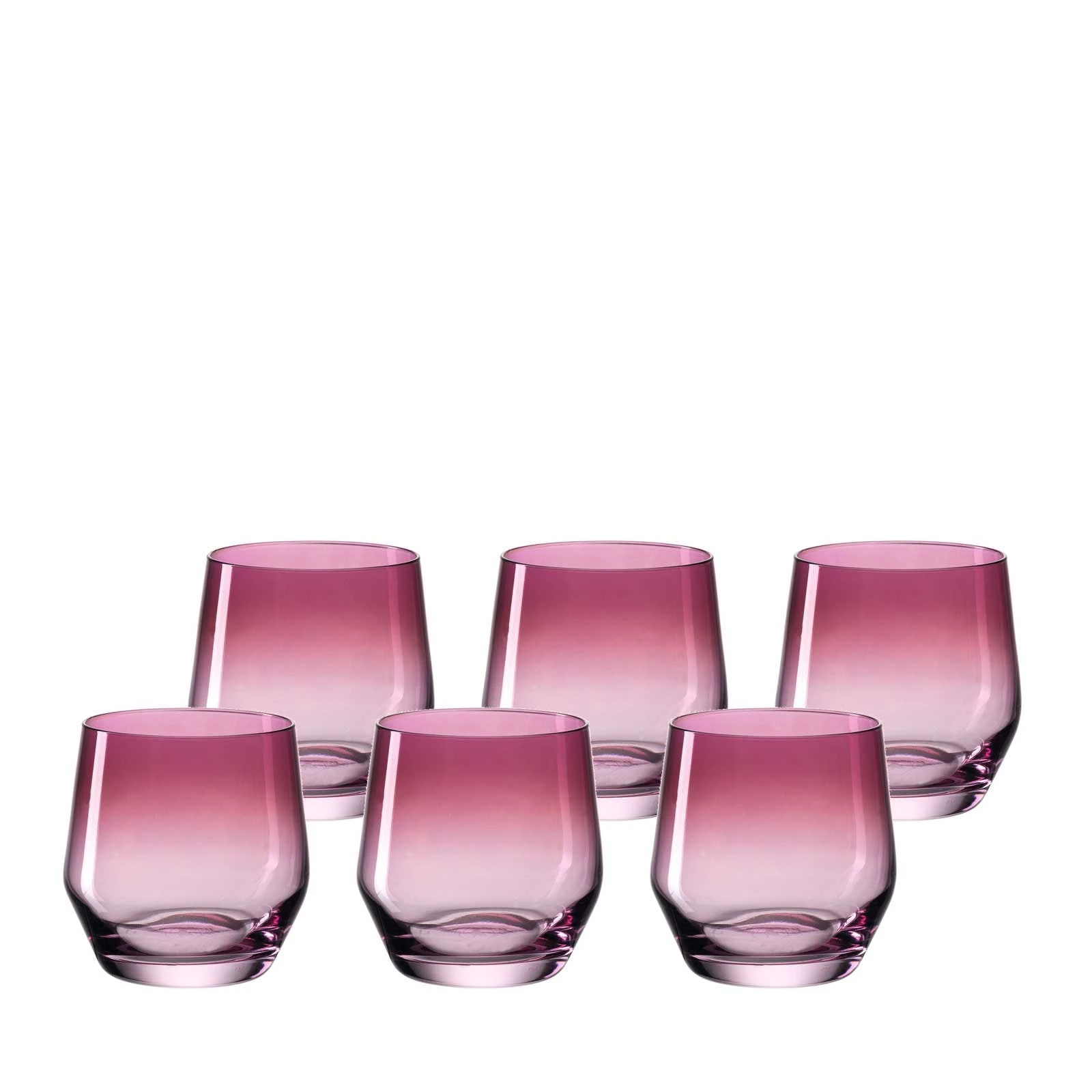 Leonardo PUCCINI Trinkglas 310 Ml Violett 6er Set 3 Leonardo PUCCINI Trinkglas 310 Ml Violett 6er Set