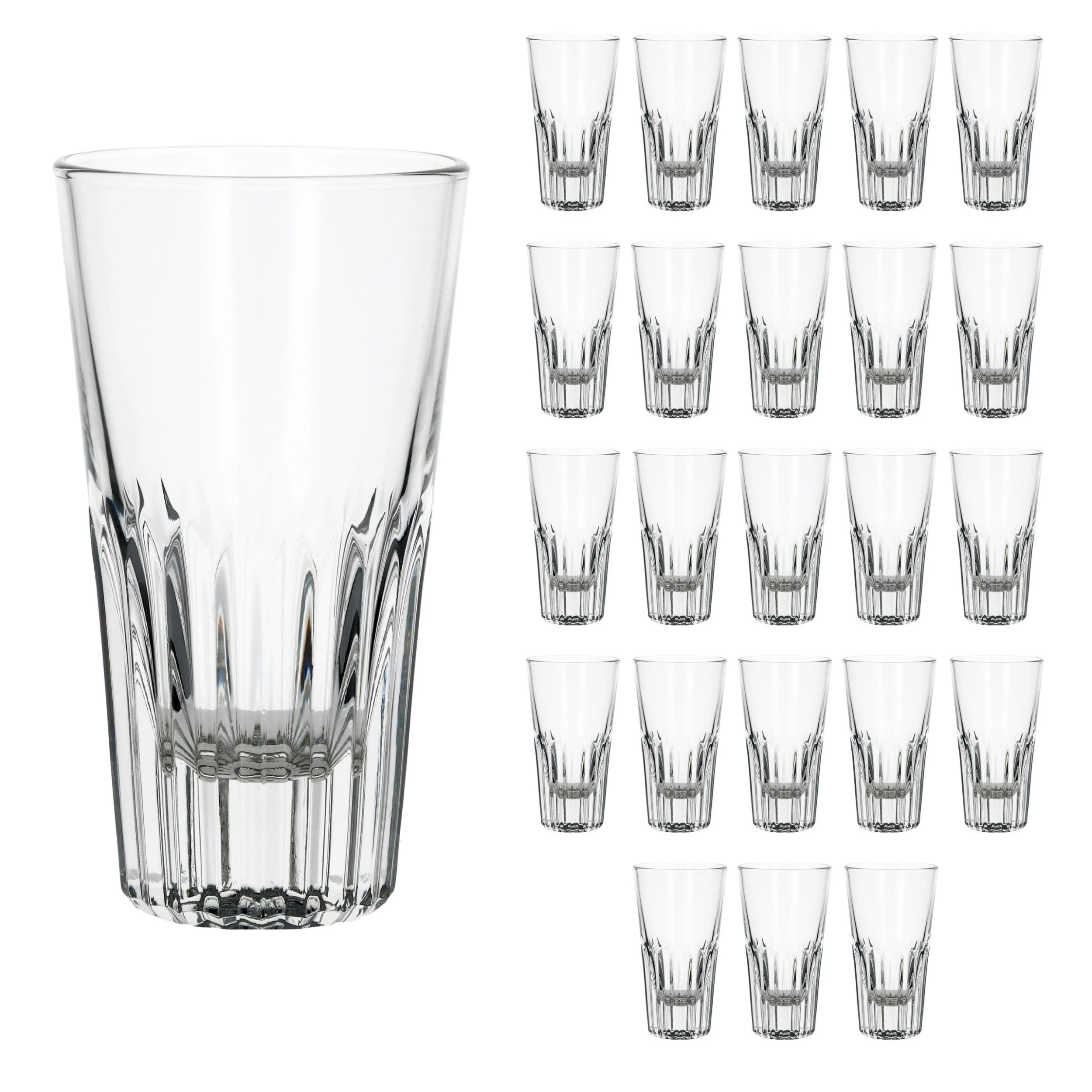 Null 48er Set Rialtobecher Arosa 16cl Likörglas Whiskybecher Mit Streifenrelief Kristallklar 4 Null 48er Set Rialtobecher Arosa 16cl Likörglas Whiskybecher Mit Streifenrelief Kristallklar – Bild 2