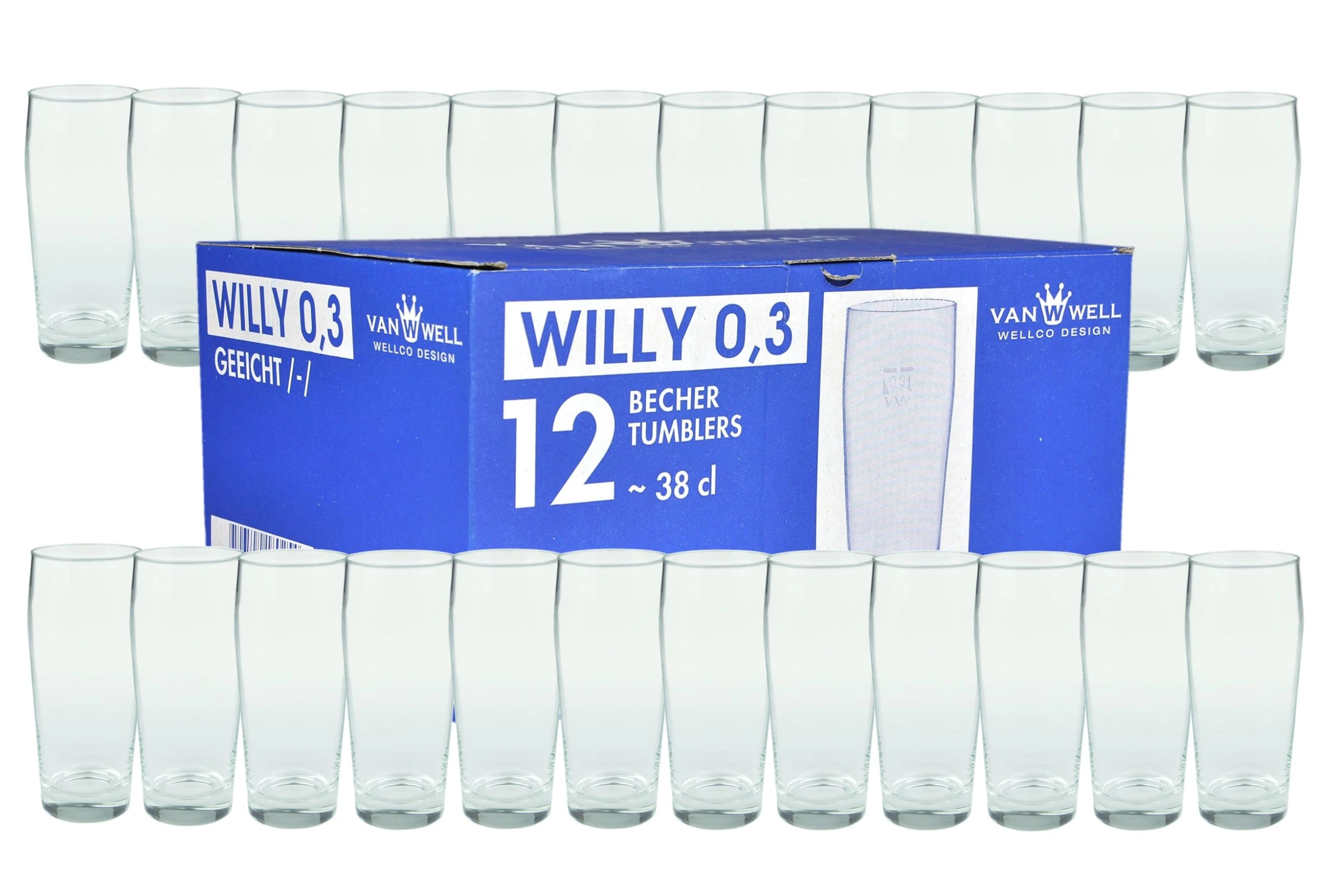 Null 6er Set Bierglas Willibecher 0,3L Mit Eichstrich 5 Null 6er Set Bierglas Willibecher 0,3L Mit Eichstrich – Bild 3