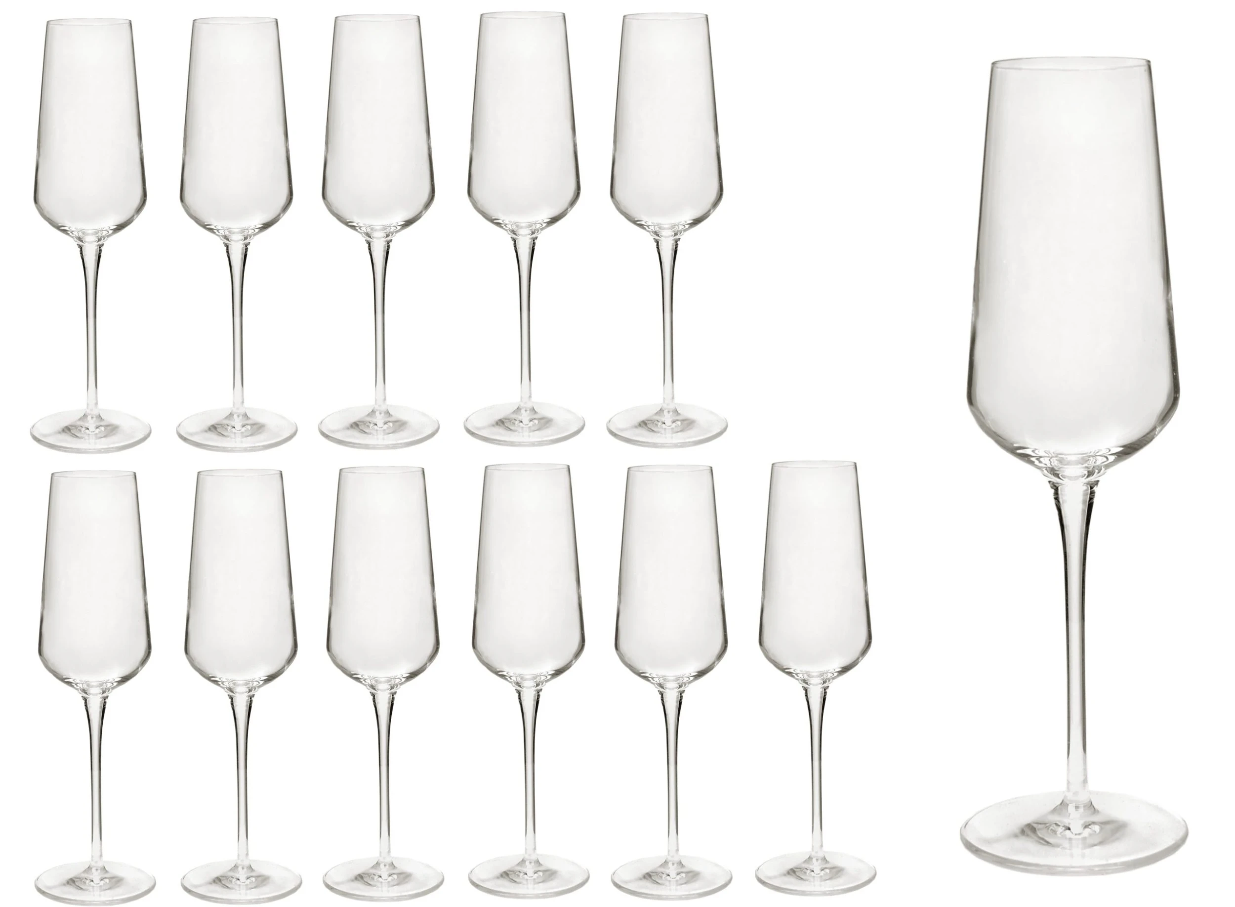 Null 12er Set Sektgläser InAlto 28 Cl Champagnergläser Aus Erstklassigem Kristallglas, Bessere Bruchfestigkeit, Filigranes Design 3 Null 12er Set Sektgläser InAlto 28 Cl Champagnergläser Aus Erstklassigem Kristallglas, Bessere Bruchfestigkeit, Filigranes Design