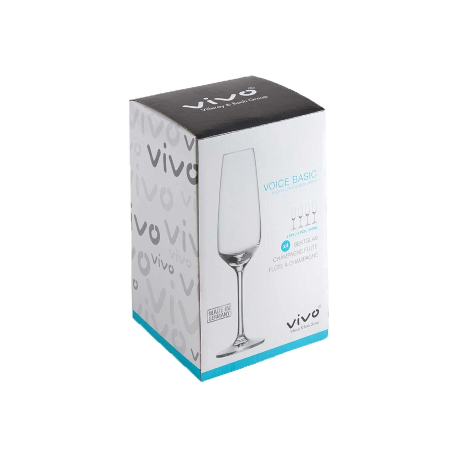 Villeroy & Boch Voice Basic Glas Sektglas 4er Set 8 Villeroy & Boch Voice Basic Glas Sektglas 4er Set – Bild 6